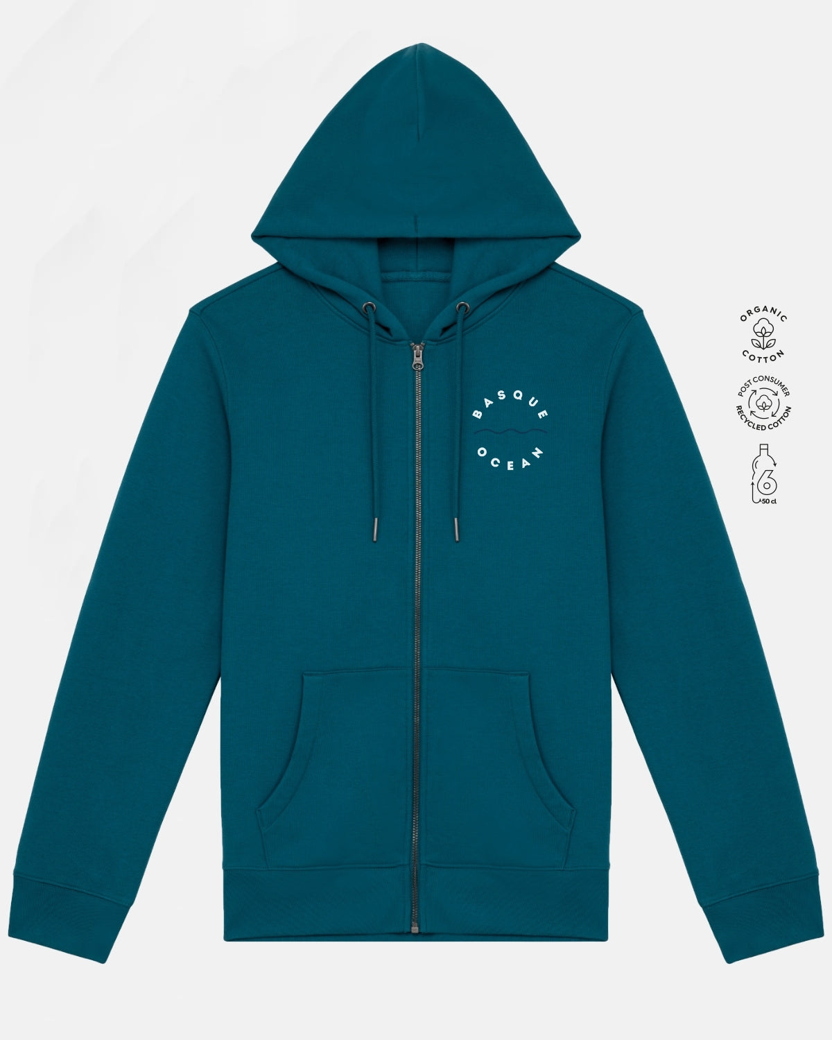 Sudadera Cremallera Basque Ocean