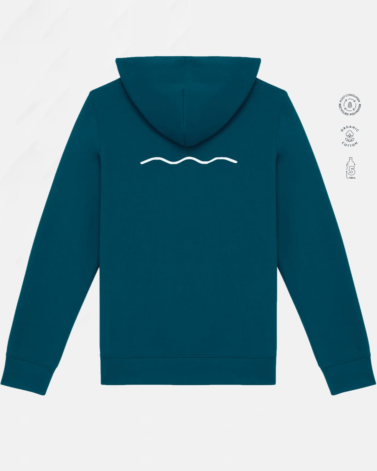 Hoodie Bcn Ocean Zip