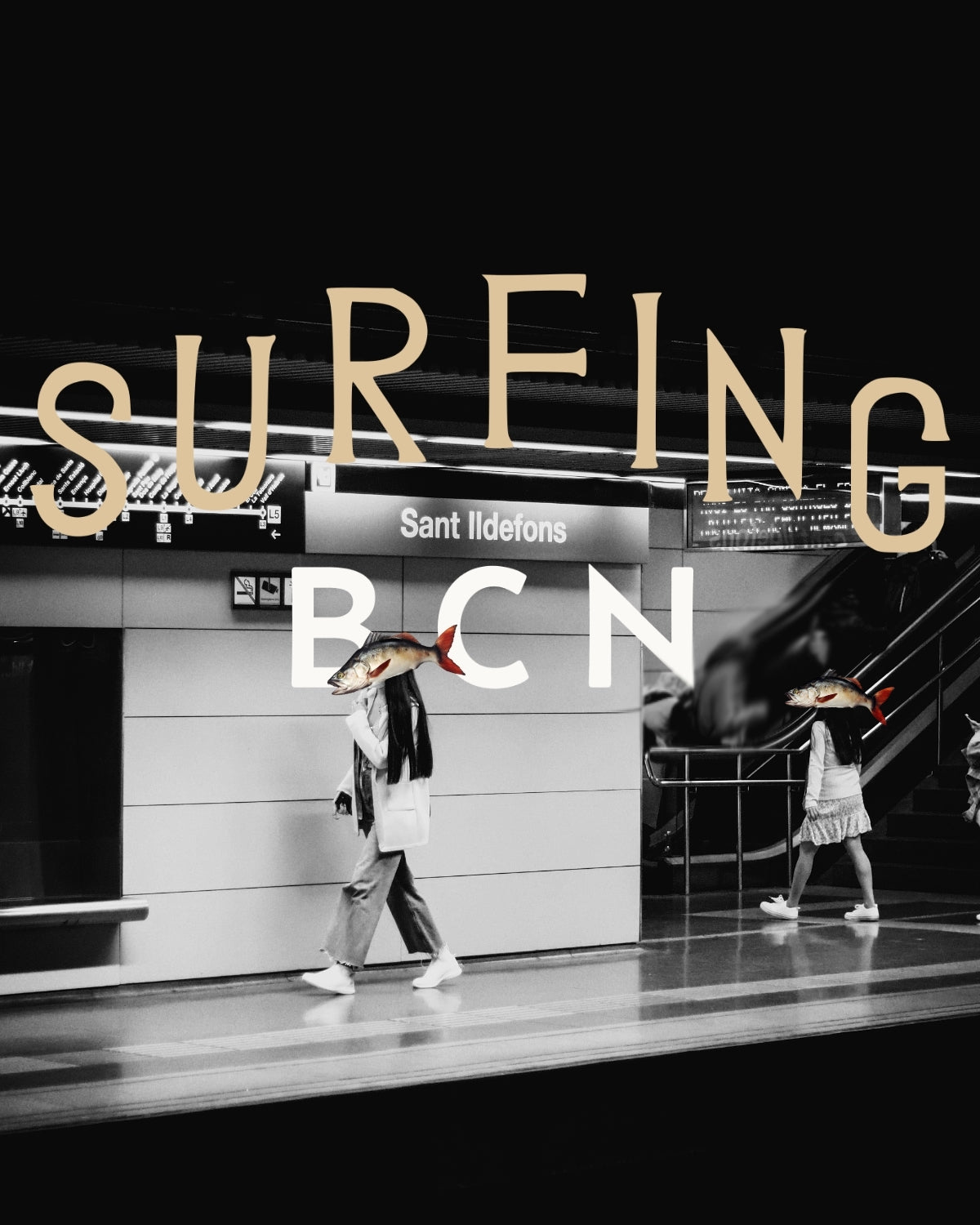 Camiseta Niño Surfing Bcn