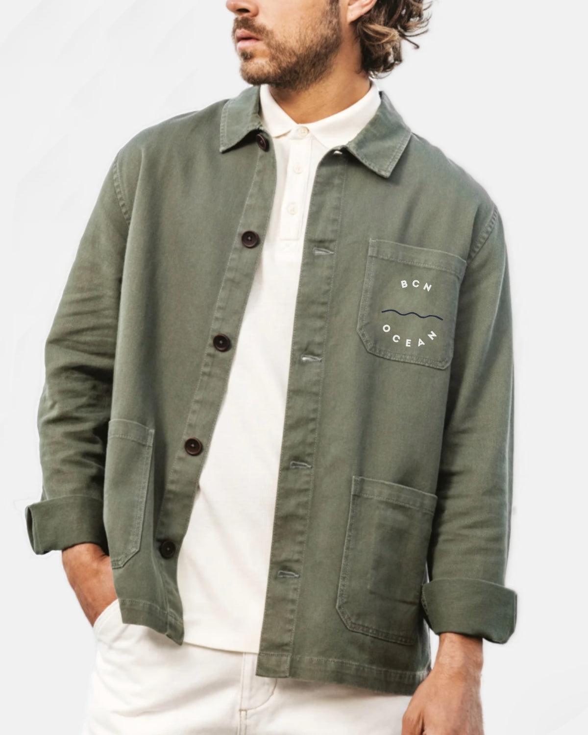 Sobrecamisa Linen Bcn Ocean