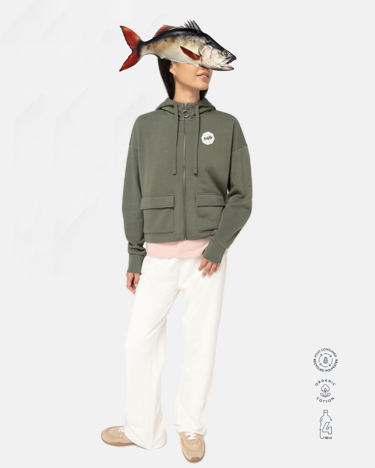 Sudadera Demure Khaki